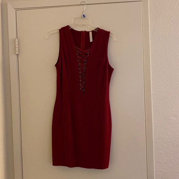 Right red dress